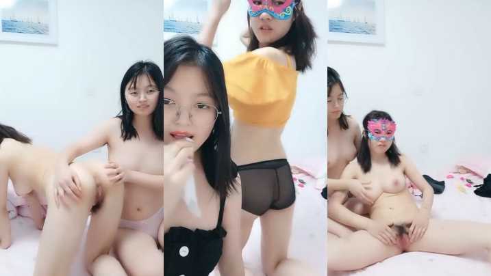 幸福老哥双飞童颜巨乳00后嫩妹长相清纯诱人粉穴,双女互摸掰穴震动棒摩擦口交后入抽插猛操1
