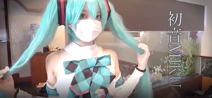 P站萌妹子_白黑小熊,角色扮演 初音Miku,口交性爱,内射